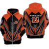 Nfl Cincinnati Bengals Zippered Hoodie For Fan Newest Design Zip Up 3D Hoodie - 0a3dd66c6084