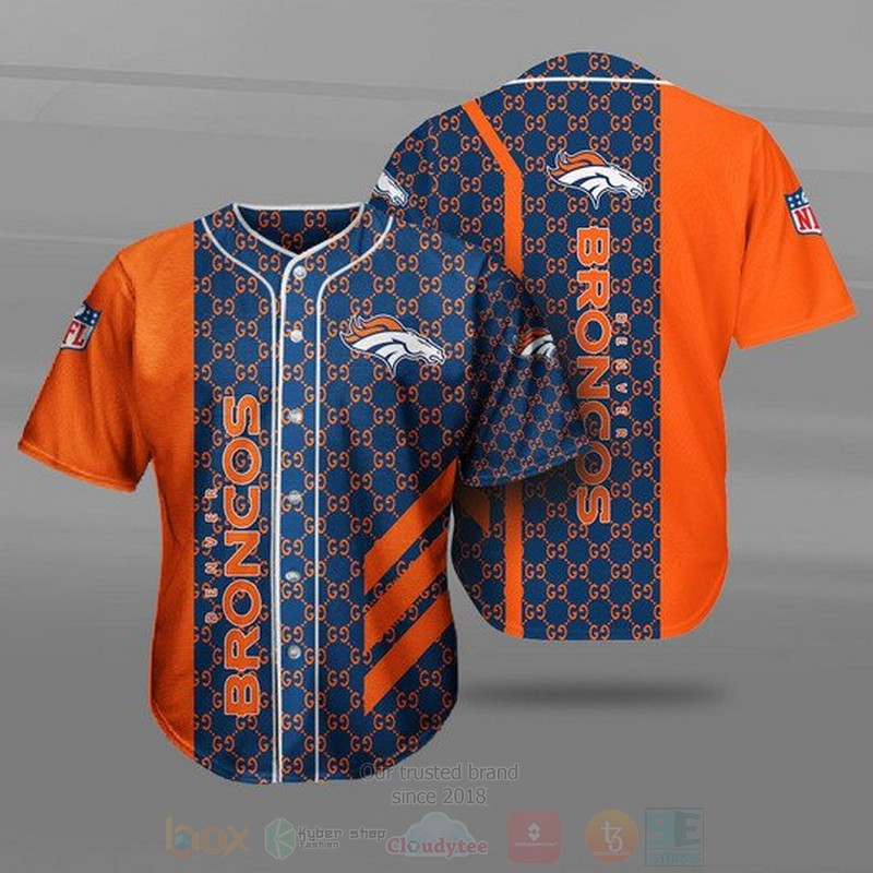 Nfl Denver Broncos Baseball Jersey Shirt Nfl Denver Broncos Baseball Jersey Shirt