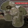 Nfl Green Bay Packers Skull Custom Personalized Name Baseball Jersey