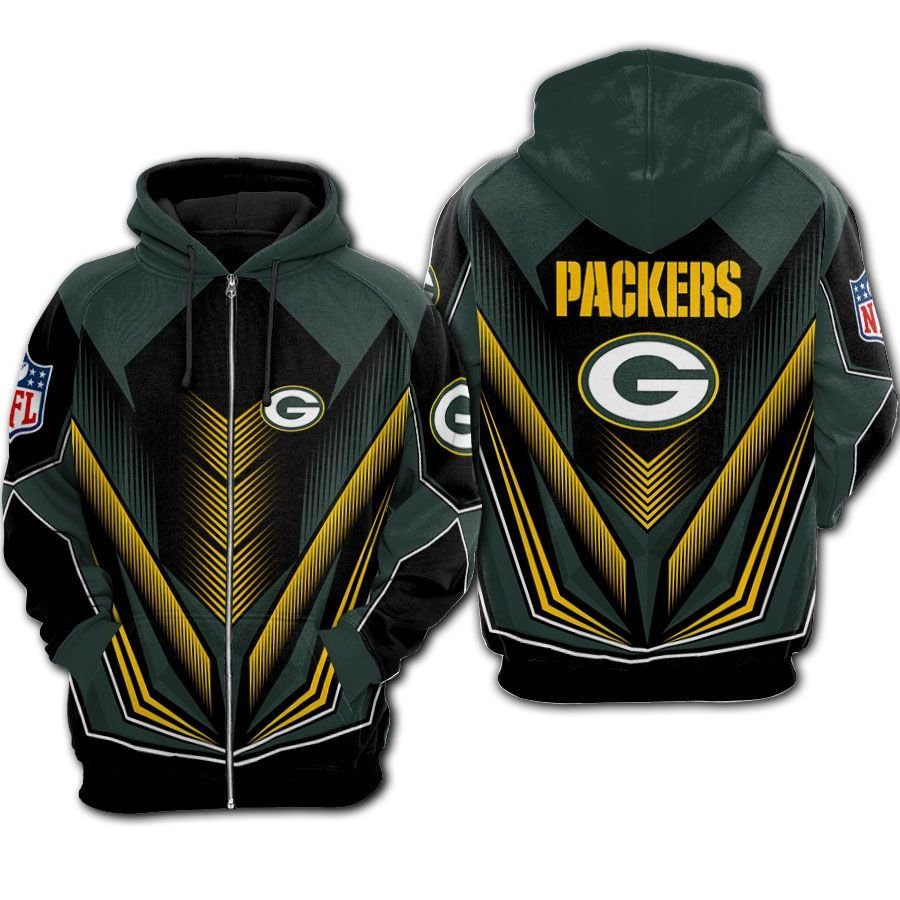 Nfl Green Bay Packers Zippered Hoodie For Fan Newest Design Zip Up 3D Hoodie - d679f3ab2888 Nfl Green Bay Packers Zippered Hoodie For Fan Newest Design Zip Up 3D Hoodie - d679f3ab2888