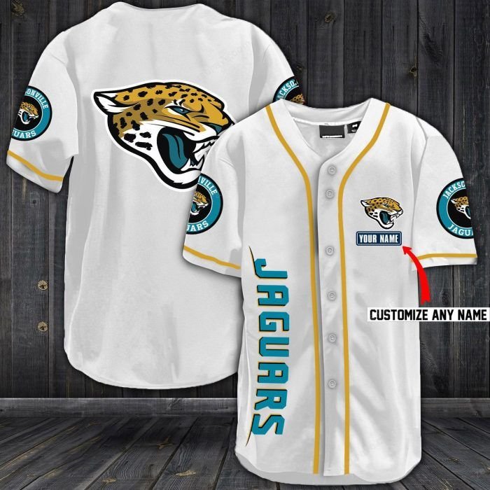 Nfl Jacksonville Jaguars Baseball Jersey Shirt Nfl Jacksonville Jaguars Baseball Jersey Shirt