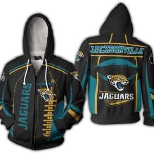 Nfl Jacksonville Jaguars Zippered Hoodie Limited Edition Zip Up 3D Hoodie - 635b1a8fbbb7