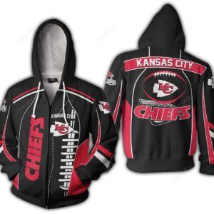 Nfl Kansas City Chiefs Zippered Hoodie Limited Edition Zip Up 3D Hoodie - 765dc8739dbd