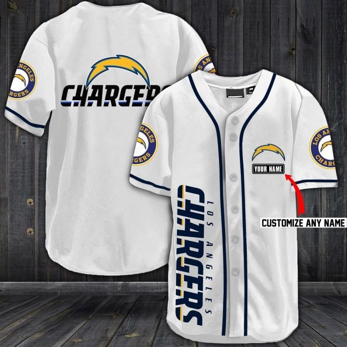 Nfl Los Angeles Chargers Baseball Jersey Shirt Nfl Los Angeles Chargers Baseball Jersey Shirt