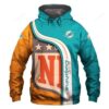 Nfl Miami Dolphins Pullover And Zip Pered Hoodies Custom 3d Graphic Printed 3d Hoodie All Over Print Hoodie For Men For Womenhoodie - 93dd448bbd4f