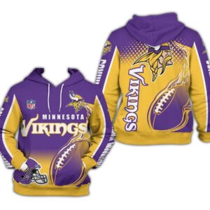 Nfl Minnesota Vikings Pullover Hoodie 3D Hoodie Sweatshirt For Fans Men Women All Over Printed Hoodie Shirt 2020 - db4787a21690