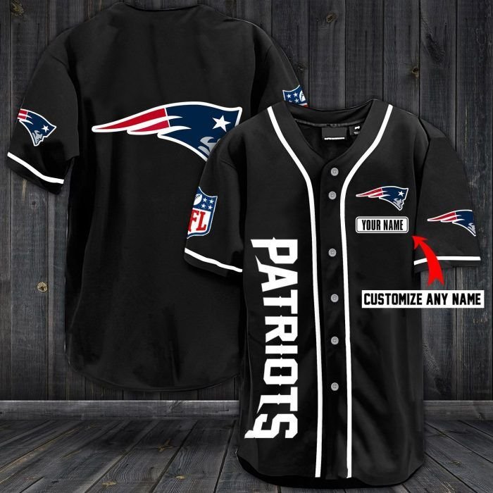 Nfl New England Patriots Custom Name Baseball Jersey Shirt Nfl New England Patriots Custom Name Baseball Jersey Shirt