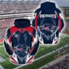 Nfl New England Patriots Lightning Pullover And Zippered Hoodies Custom 3d Graphic Printed 3d Hoodie All Over Print Hoodie For Men For Women - 6687574945a4