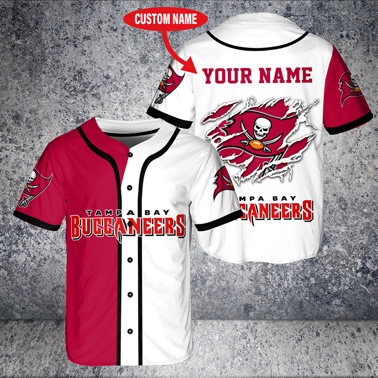 Nfl Tampa Bay Buccaneers Custom Name Baseball Jersey Nfl Tampa Bay Buccaneers Custom Name Baseball Jersey