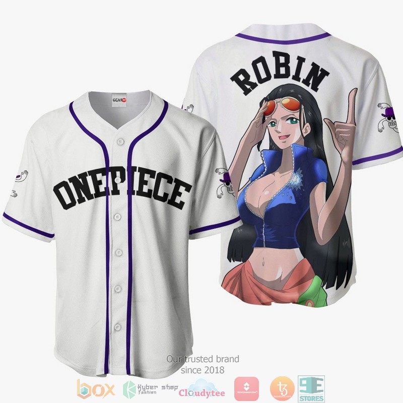 Nico Robin One Piece For Otaku Baseball Jersey Nico Robin One Piece For Otaku Baseball Jersey