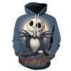Nightmare Before Christmas Dreamy Jack 3D Printed Hoodie/Zipper Hoodie - 3fcdac8cf27f