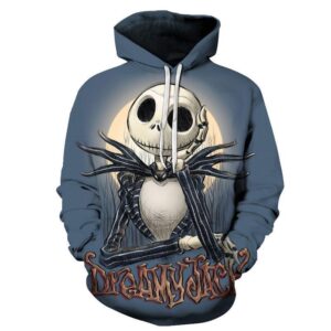 Nightmare Before Christmas Dreamy Jack 3D Printed Hoodie/Zipper Hoodie - 3fcdac8cf27f