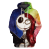 Nightmare Before Christmas Jack And Sally 3D Printed Hoodie/Zipper Hoodie - 387dc88bdbbe