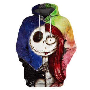Nightmare Before Christmas Jack And Sally 3D Printed Hoodie/Zipper Hoodie - 387dc88bdbbe