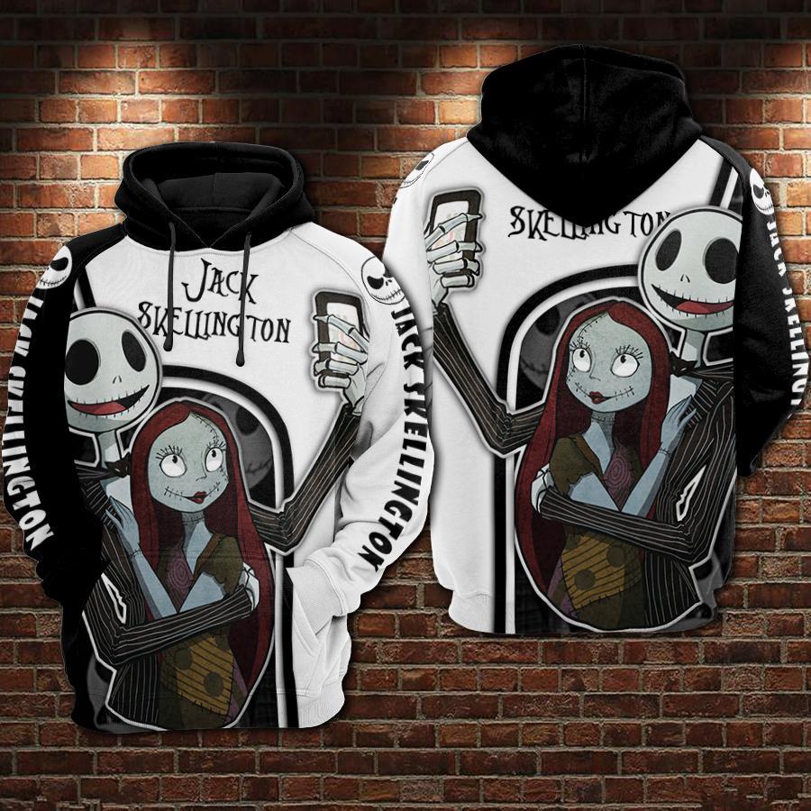 Nightmare Before Christmas Jack Sally Selfie 3D Printed Hoodie/Zipper Hoodie - e729fdb8df58 Nightmare Before Christmas Jack Sally Selfie 3D Printed Hoodie/Zipper Hoodie - e729fdb8df58