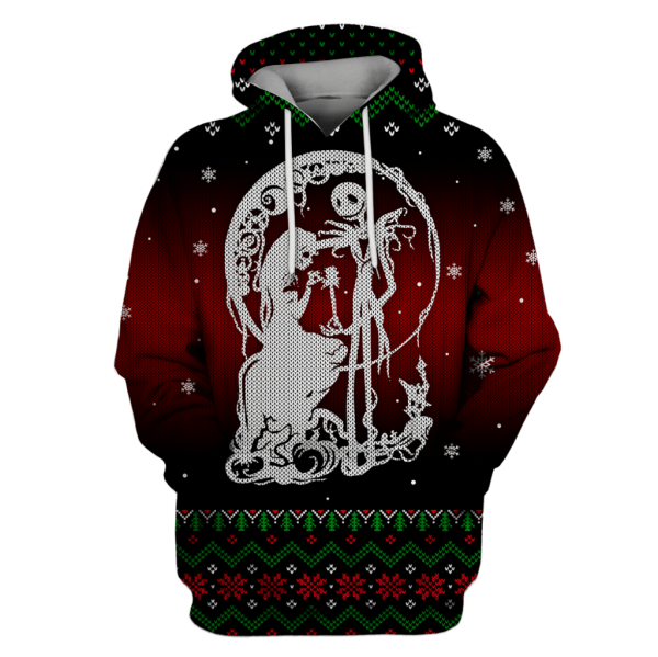Nightmare Before Christmas Jack Skellington And Sally Knitting Art 3D Printed Hoodie/Zipper Hoodie - e7f2b435eece Nightmare Before Christmas Jack Skellington And Sally Knitting Art 3D Printed Hoodie/Zipper Hoodie - e7f2b435eece