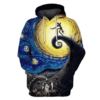 Nightmare Before Christmas Starry Night Art 3D Printed Hoodie/Zipper Hoodie - 78beddacb9a2