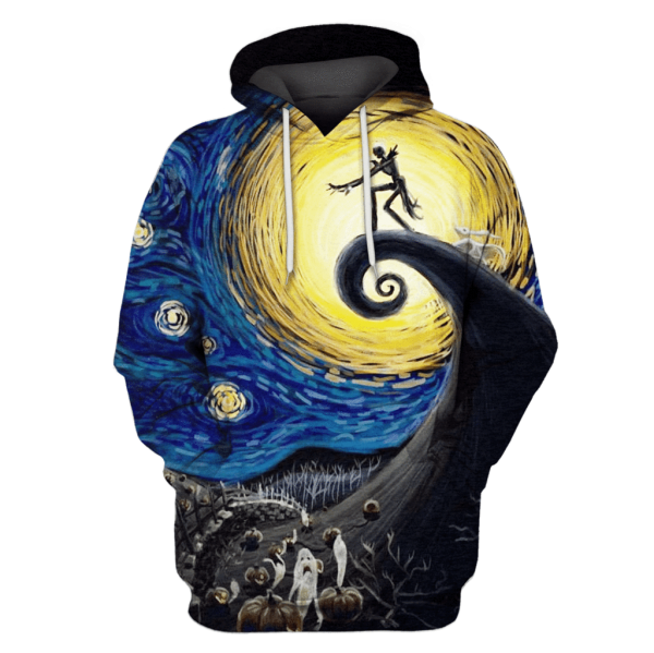 Nightmare Before Christmas Starry Night Art 3D Printed Hoodie/Zipper Hoodie - 78beddacb9a2 Nightmare Before Christmas Starry Night Art 3D Printed Hoodie/Zipper Hoodie - 78beddacb9a2