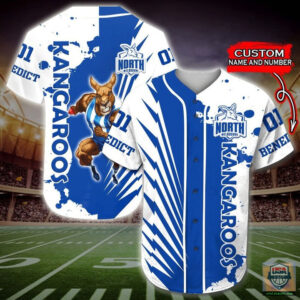 North Melbourne Kangaroos Afl Personalized Baseball Jersey Shirt