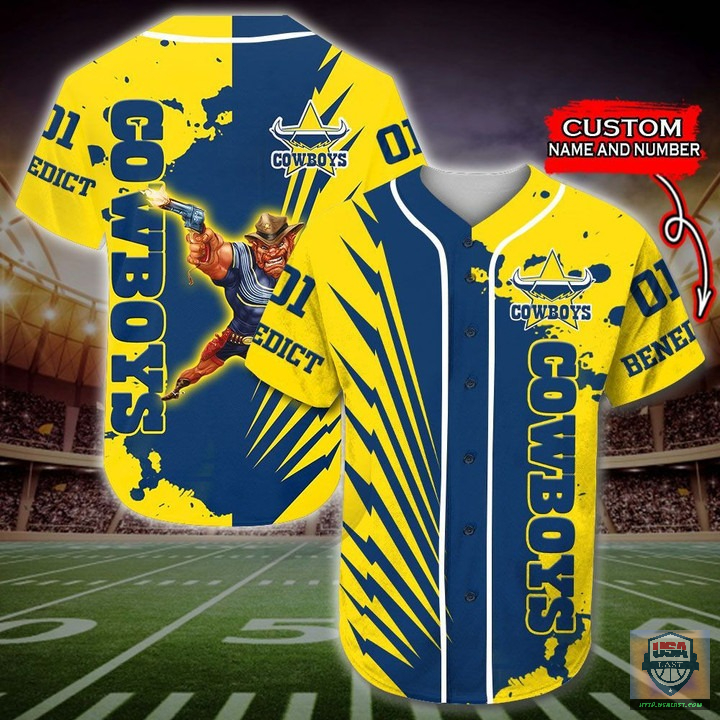 North Queensland Cowboys Nrl Personalized Baseball Jersey Shirt North Queensland Cowboys Nrl Personalized Baseball Jersey Shirt