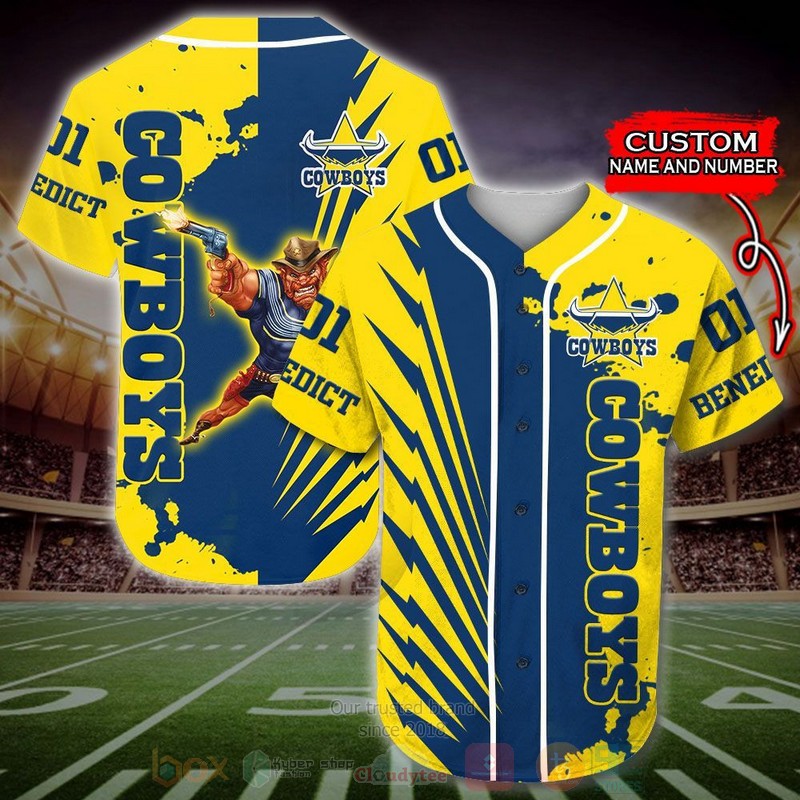 North Queensland Cowboys Nrl Personalized Baseball Jersey North Queensland Cowboys Nrl Personalized Baseball Jersey