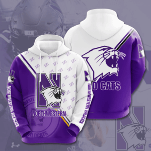 Northwestern Wildcats 3D Hoodie - 09e9abf729c3