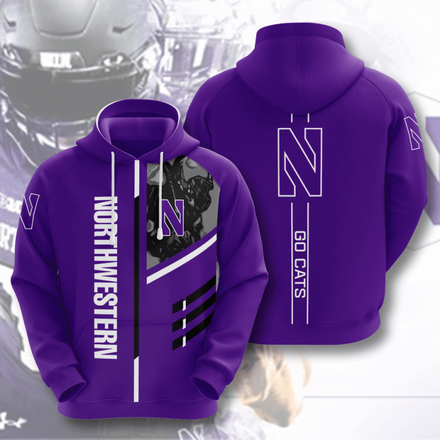 Northwestern Wildcats 3D Hoodie - 944afd077678 Northwestern Wildcats 3D Hoodie - 944afd077678