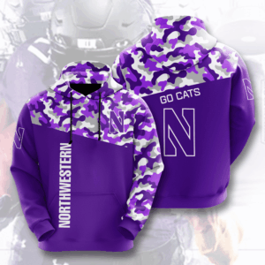 Northwestern Wildcats 3D Hoodie - f21e378eb81c