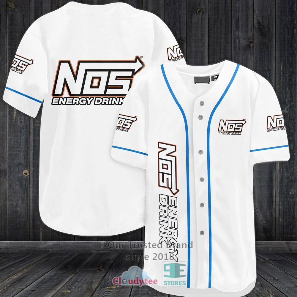 Nos Energy Drink Baseball Jersey Shirt Nos Energy Drink Baseball Jersey Shirt