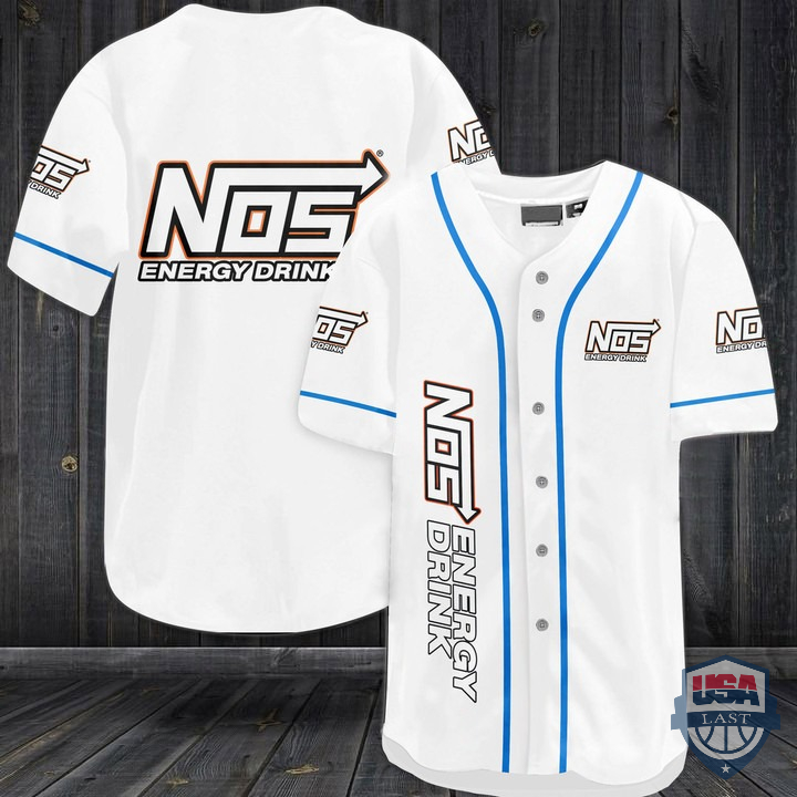 Nos Energy Drink Baseball Jersey Shirt Nos Energy Drink Baseball Jersey Shirt