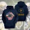 Notre Dame Fighting Irish Ncaa American Ripped Pullover And Zippered Hoodies Custom 3d Graphic Printed 3d Hoodie All Over Print Hoodie For Men For Women - 201225934785