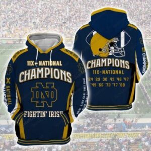 Notre Dame Nfl Football Anniversary 3d Hoodie For Men For Women Notre Dame Fighting Irish Football All Over Printed Hoodie. Notre Dame Fighting Irish Football 3d Full Printing Shirt - 3ef2c2bfc7aa