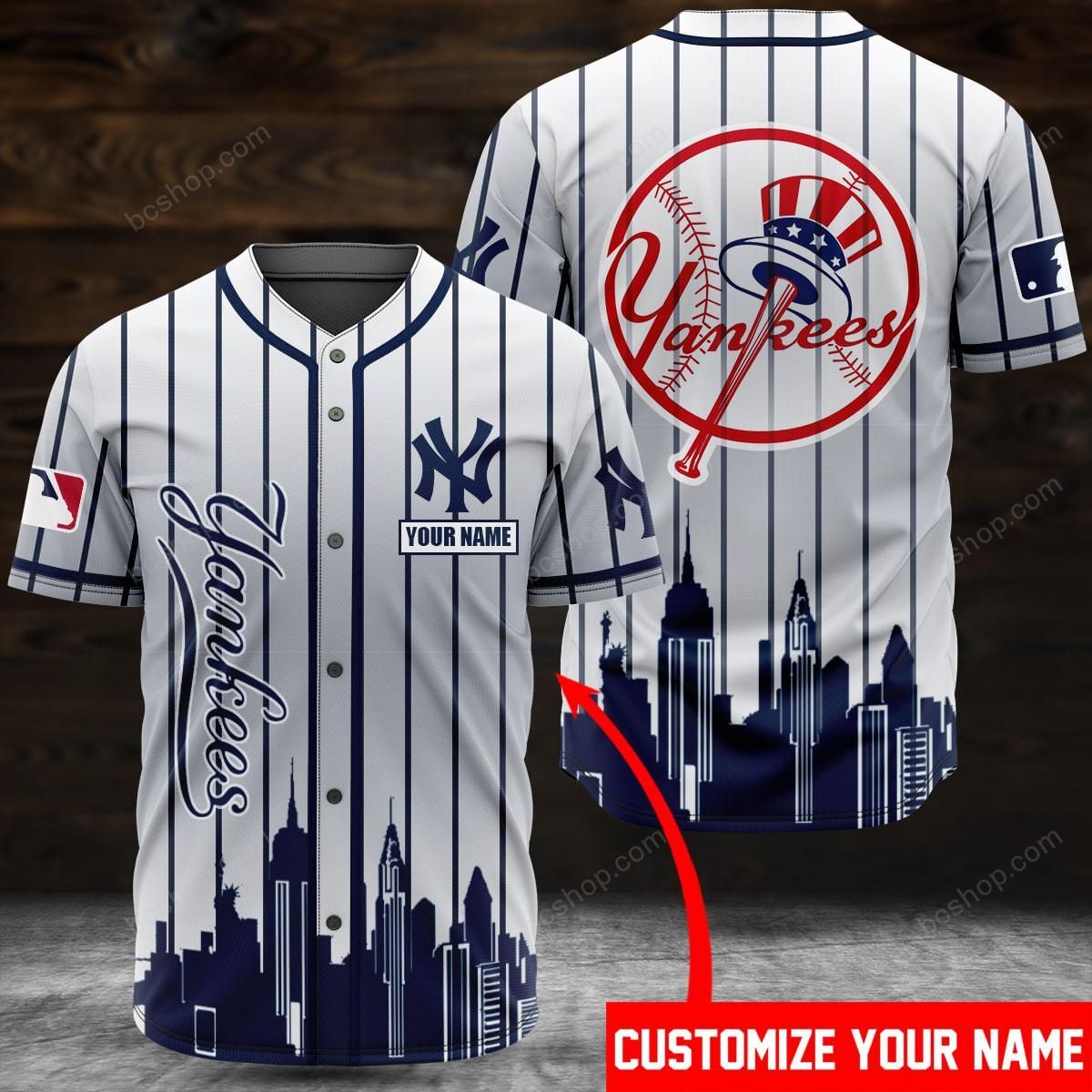 Nyc Yankees Custom Name Baseball Jersey Nyc Yankees Custom Name Baseball Jersey