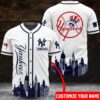 Nyc Yankees Custom Name Baseball Jersey