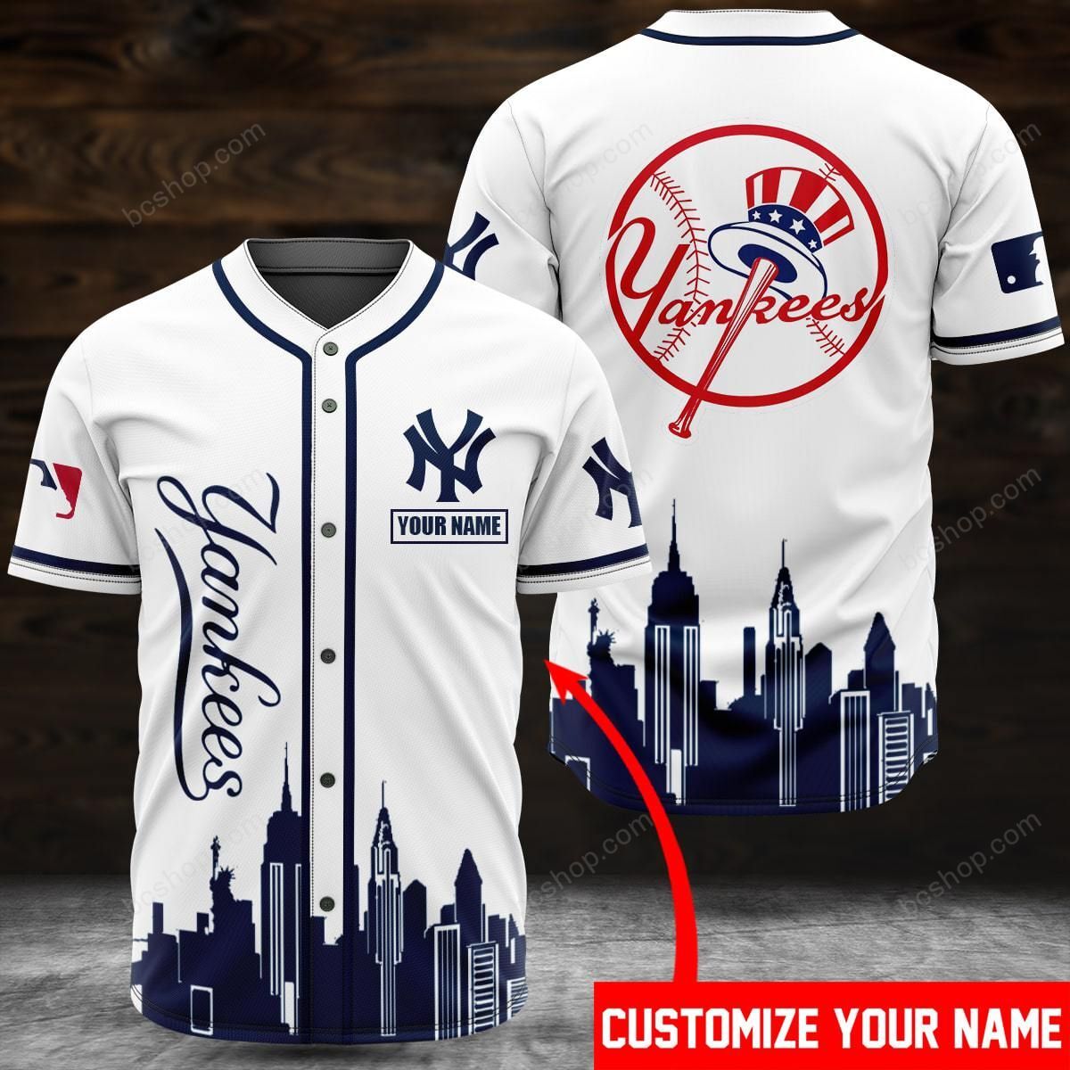 Nyc Yankees Custom Name Baseball Jersey Nyc Yankees Custom Name Baseball Jersey