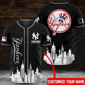 Nyc Yankees Custom Name Baseball Jersey