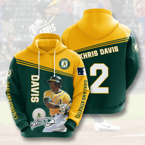 OAKLAND ATHLETICS Khris Davis 3D Hoodie For Men For Women OAKLAND ATHLETICS Khris Davis 3D Hoodie For Men For Women