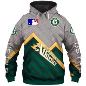 Oakland Athletics Pullover And Zippered Hoodies Custom 3D Oakland Athletics Graphic Printed 3D Hoodie All Over Print Hoodie For Men For Women - 498936000000