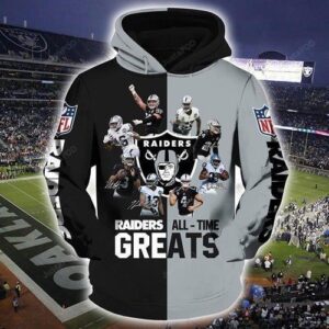 Oakland Raiders All Time 3d Hoodie For Men For Women All Over Printed Hoodie - de4899ba989c