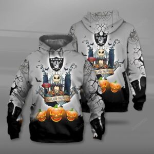 Oakland Raiders Halloween Holiday 3d Hoodie For Men For Women Oakland Raiders All Over Printed Hoodie. Oakland Raiders 3d Shirt - 4d2bfd5f2ab4