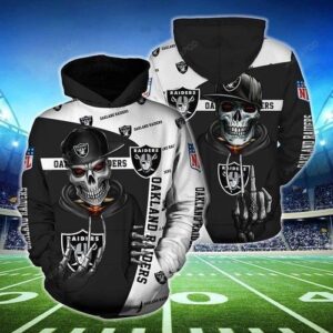 Oakland Raiders Hip Hop Skull 3d Hoodie For Men For Women All Over Printed Hoodie - d259268e78cb