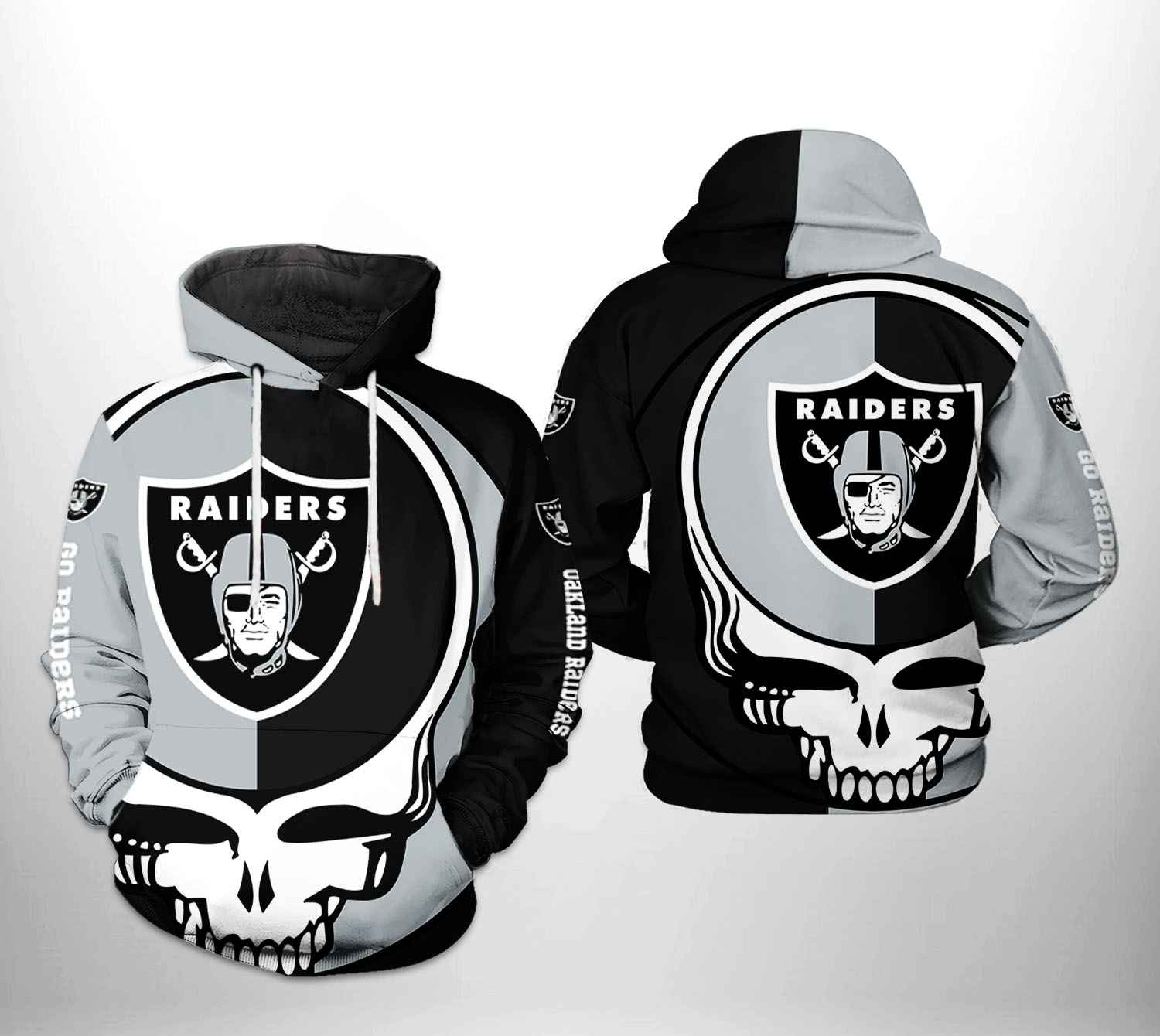 Oakland Raiders NFL Grateful Dead 3D Printed Hoodie/Zipper Hoodie - fcb4aff9478a Oakland Raiders NFL Grateful Dead 3D Printed Hoodie/Zipper Hoodie - fcb4aff9478a