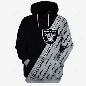 Oakland Raiders Ncaa Football Many Logo 3d Hoodie For Men For Women Oakland Raiders All Over Printed Hoodie. Oakland Raiders 3d Full Printing Shirt - 8e405fe7581b