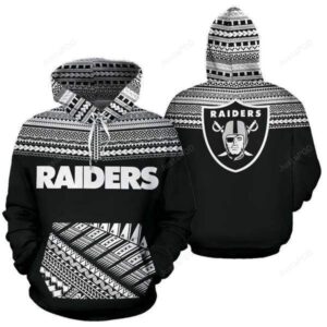 Oakland Raiders Ncaa Football Maori Tattoo V2 3d Hoodie For Men For Women Oakland Raiders All Over Printed Hoodie. Oakland Raiders 3d Shirt - 161ac4ad7202