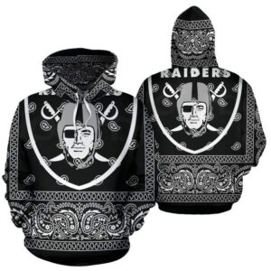 Oakland Raiders Nfl Football 3D Hoodie For Men For Women Oakland Raiders All Over Printed Hoodie. Oakland Raiders 3D Full Printing Shirt - d6c5aa846338