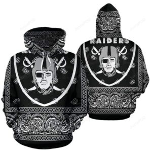 Oakland Raiders Nfl Football 3d Hoodie For Men For Women Oakland Raiders All Over Printed Hoodie. Oakland Raiders 3d Shirt - 0d8855288827