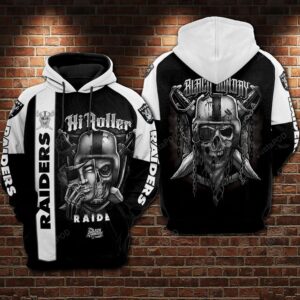 Oakland Raiders Nfl Football Black Sunday Skull 3d Hoodie For Men For Women Oakland Raiders All Over Printed Hoodie. Oakland Raiders 3d Shirt - a6f4099fa2e9