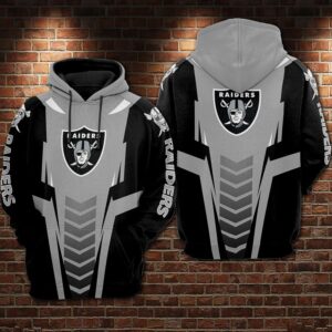 Oakland Raiders Nfl Football Gray 3d Hoodie For Men For Women Oakland Raiders All Over Printed Hoodie. Oakland Raiders 3d Shirt - 6eaa0201c8aa