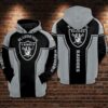 Oakland Raiders Nfl Football Gray 3d Hoodie For Men For Women Oakland Raiders All Over Printed Hoodie. Oakland Raiders 3d Shirt - c72c6f1688e9