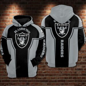 Oakland Raiders Nfl Football Gray 3d Hoodie For Men For Women Oakland Raiders All Over Printed Hoodie. Oakland Raiders 3d Shirt - c72c6f1688e9